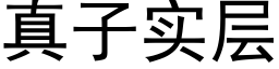 真子实层 (黑体矢量字库)