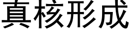 真核形成 (黑体矢量字库)