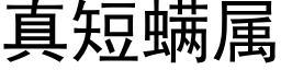 真短螨屬 (黑體矢量字庫)