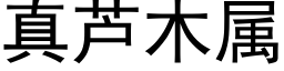 真芦木属 (黑体矢量字库)