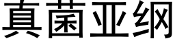 真菌亞綱 (黑體矢量字庫)