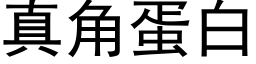 真角蛋白 (黑体矢量字库)