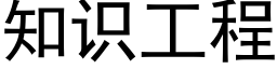 知识工程 (黑体矢量字库)