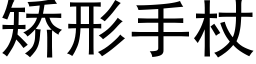 矯形手杖 (黑體矢量字庫)