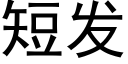 短發 (黑體矢量字庫)