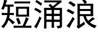 短湧浪 (黑體矢量字庫)