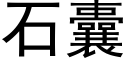 石囊 (黑体矢量字库)