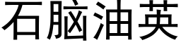 石腦油英 (黑體矢量字庫)