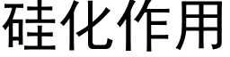 硅化作用 (黑体矢量字库)