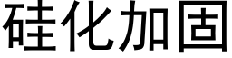 矽化加固 (黑體矢量字庫)