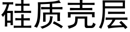 矽質殼層 (黑體矢量字庫)