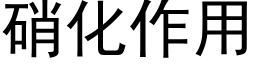 硝化作用 (黑體矢量字庫)