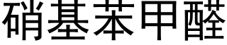 硝基苯甲醛 (黑體矢量字庫)