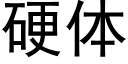 硬体 (黑体矢量字库)