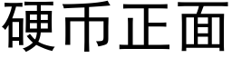 硬币正面 (黑体矢量字库)