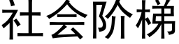 社会阶梯 (黑体矢量字库)