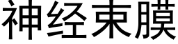 神经束膜 (黑体矢量字库)