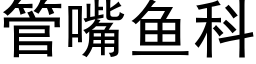 管嘴魚科 (黑體矢量字庫)