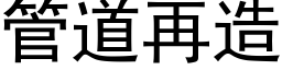 管道再造 (黑体矢量字库)