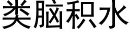 類腦積水 (黑體矢量字庫)