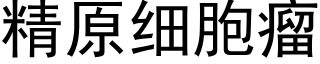 精原細胞瘤 (黑體矢量字庫)