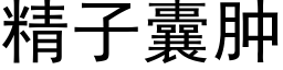 精子囊腫 (黑體矢量字庫)