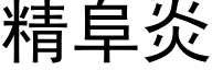 精阜炎 (黑体矢量字库)