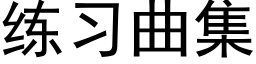 练习曲集 (黑体矢量字库)