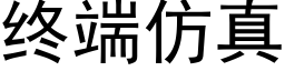 終端仿真 (黑體矢量字庫)