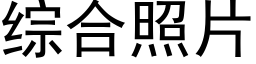 综合照片 (黑体矢量字库)