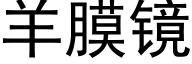 羊膜镜 (黑体矢量字库)