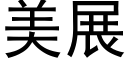 美展 (黑体矢量字库)