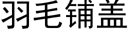 羽毛鋪蓋 (黑體矢量字庫)