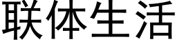 聯體生活 (黑體矢量字庫)