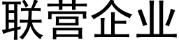 聯營企業 (黑體矢量字庫)