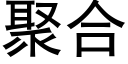 聚合 (黑體矢量字庫)