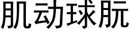 肌动球朊 (黑体矢量字库)