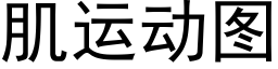 肌運動圖 (黑體矢量字庫)