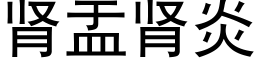 腎盂腎炎 (黑體矢量字庫)