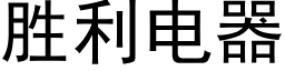 胜利电器 (黑体矢量字库)