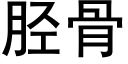 胫骨 (黑體矢量字庫)