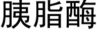 胰脂酶 (黑体矢量字库)