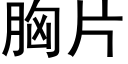 胸片 (黑体矢量字库)