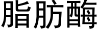 脂肪酶 (黑体矢量字库)