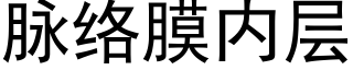 脈絡膜内層 (黑體矢量字庫)