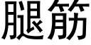 腿筋 (黑体矢量字库)