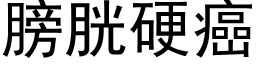 膀胱硬癌 (黑体矢量字库)