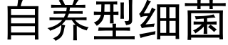 自养型细菌 (黑体矢量字库)