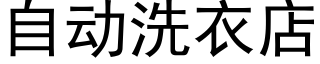 自動洗衣店 (黑體矢量字庫)