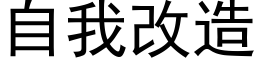 自我改造 (黑體矢量字庫)